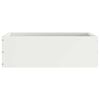 vidaXL Bordura per Prato Bianco 40 x 40 x 13 cm Acciaio
