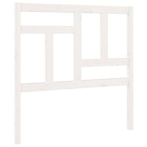 vidaXL Testiera per Letto Bianca 95,5x4x100 cm Legno Massello di Pino