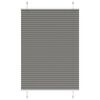 vidaXL Tenda Plissettata Antracite 85x100 cm Larghezza Tessuto 84,4 cm