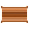 vidaXL Vela da ombra solare Arancione e Marrone 4 x 2,5 m