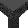 vidaXL Set da Pranzo da Giardino 5 pz in Polyrattan Nero