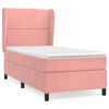vidaXL Giroletto a Molle con Materasso Rosa 80x200 cm in Velluto