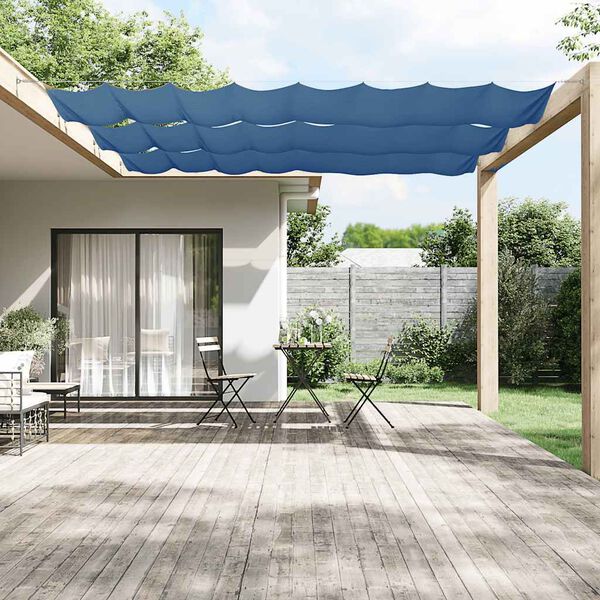 vidaXL Paravento Verticale Blu 60x1200 cm in Tessuto Oxford
