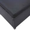 vidaXL Set di mobili da esterno Nero polyrattan