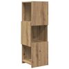 vidaXL Mobile angolare Rovere artigianale 30,5x30x95cm