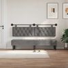 vidaXL Testata appesa Grigio scuro 190 x 55 x 7 cm Velluto