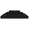 vidaXL Fioriera Nera 110x110x27 cm in Legno Massello di Pino