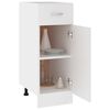 vidaXL Armadio con Cassetto “Lyon” Bianco 30x46x81,5 cm