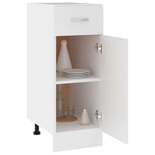 vidaXL Armadio con Cassetto “Lyon” Bianco 30x46x81,5 cm