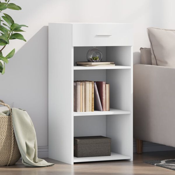 vidaXL Credenza Bianca 45x42,5x93 cm in Legno Multistrato