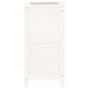 vidaXL Fioriera da Giardino Bianca 40x40x78 cm Legno Massello di Pino