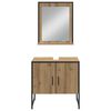 vidaXL Set di mobili per il bagno 4 pcs Marrone 33 x 33 x 185.5 cm