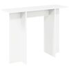 vidaXL Tavolo consolle Bianco 100 x 30 x 75 cm Legno ingegnerizzato