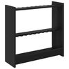 vidaXL Supporto per stecche da biliardo Legno ingegnerizzato Nero