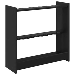 vidaXL Supporto per stecche da biliardo Legno ingegnerizzato Nero