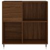vidaXL Mobile Porta Dischi Rovere Marrone 84,5x38x89 Legno Multistrato
