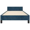 vidaXL Giroletto senza Materasso Blu Scuro 90x200 cm in Velluto