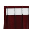 vidaXL Tende oscuranti 2 pcs Rosso Vino 140 x 140 cm Velluto