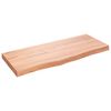vidaXL Ripiano Muro Marrone 100x40x(2-6) cm Massello Rovere Trattato