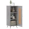 vidaXL Credenza Grigio Sonoma 34,5x34x90 cm in Legno Multistrato
