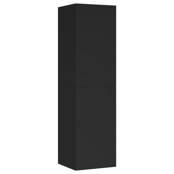 vidaXL Mobile Porta TV Nero 30,5x30x110 cm in Legno Multistrato
