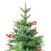 vidaXL Albero di Natale Preilluminato con Pigne Verde 225 cm PVC e PE