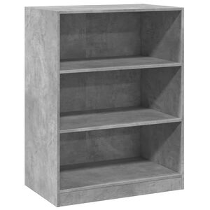 vidaXL Armadio Grigio Cemento 77x48x102 cm in Legno Multistrato