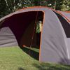 vidaXL Tenda a tunnel con tetto Grigio e arancione 700 x 590 x 215 cm
