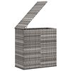 vidaXL Contenitore da Giardino in Rattan PE 100x49x103,5 cm Grigio