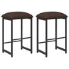 vidaXL Sgabello da bar 2 pz Tortora 40 x 32 x 74 cm