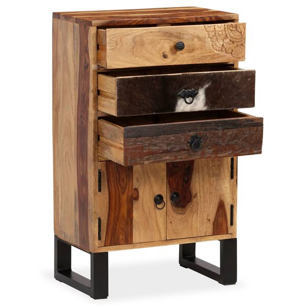 vidaXL Credenza in Legno Massello di Acacia 50x30x86 cm