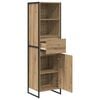 vidaXL Armadio per Libri Rovere Artigianale 43 x 36 x 150.5 cm