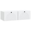 vidaXL Mobile Porta TV da Muro Bianco 99 x 41 x 30 cm