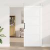 vidaXL Porta scorrevole ORKDAL Bianco 93 x 211 cm Pino massello