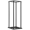 vidaXL Rastrelliera per Legna da Ardere Base Nera 37x37x113cm Acciaio
