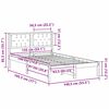 vidaXL Struttura del letto Talpa 135 x 190 cm Pino massello