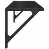 vidaXL Scaffali da parete 2 pcs Rovere Nero 80 x 25 x 25,5 cm