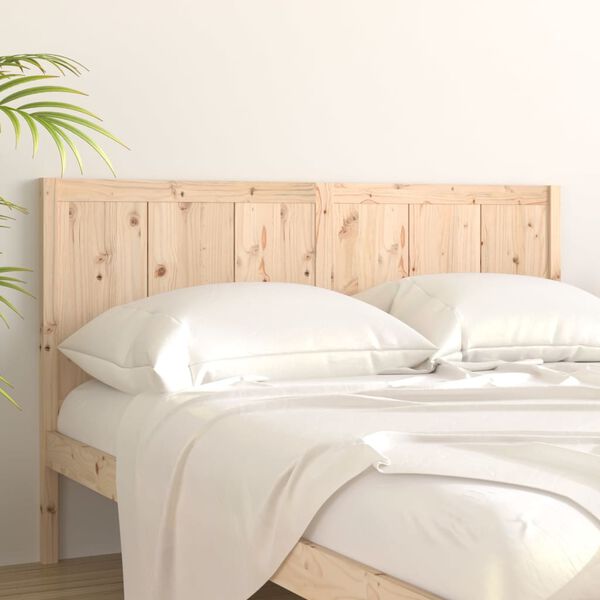 vidaXL Testiera per Letto 125,5x4x100 cm in Legno Massello di Pino