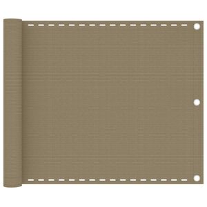 vidaXL Paravento da Balcone Grigio Talpa 75x300 cm in HDPE