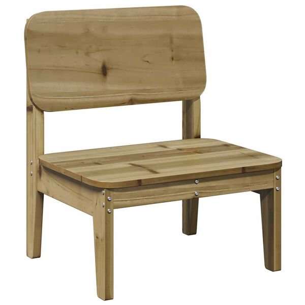 vidaXL Sedie da Giardino 2 pz 60x52,5x72cm in Legno di Pino Impregnato