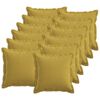 vidaXL Cuscino 12 pz HOUTEN Verde chiaro 40 x 40 cm Lino