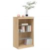 vidaXL Credenza con Luci LED Rovere Sonoma 60,5x37x100 cm