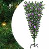 vidaXL Albero di Natale artificiale preilluminato rovesciato con set di palline