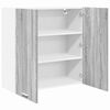 vidaXL Armadio pensile Grigio Sonoma 80 x 31 x 80 cm Legno multistrato