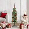 vidaXL Albero di Natale artificiale con 150 LED Verde 120 cm