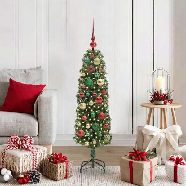 vidaXL Albero di Natale artificiale con 150 LED Verde 120 cm