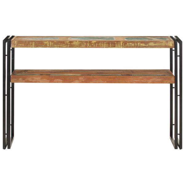 vidaXL Tavolo Consolle 120x30x75 cm in Legno Massello di Recupero