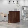 vidaXL Banco Reception Rovere Marrone 100x50x103,5cm Legno Multistrato
