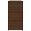 vidaXL Fioriere da Giardino 2 pz Marrone 40x40x80 cm in Polyrattan