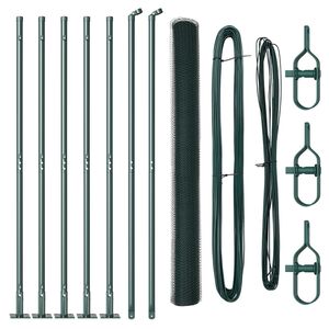 vidaXL Palo della recinzione Verde